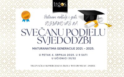 SVEČANA PODJELA SVJEDODŽBI