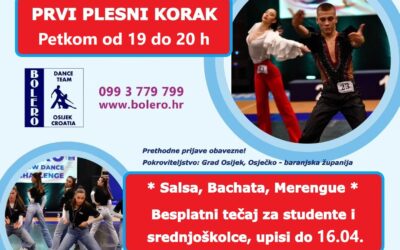 P.K. Bolero – Prvi plesni korak – besplatni tečaj za studente i srednjoškolce